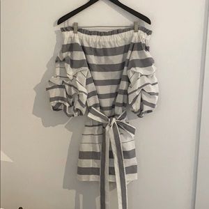 Alexis Striped Romper